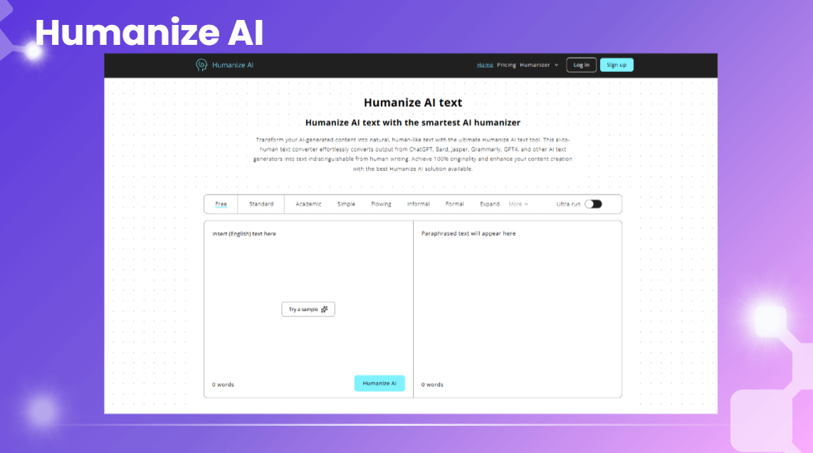 Humanize AI's AI Humanizer Feature