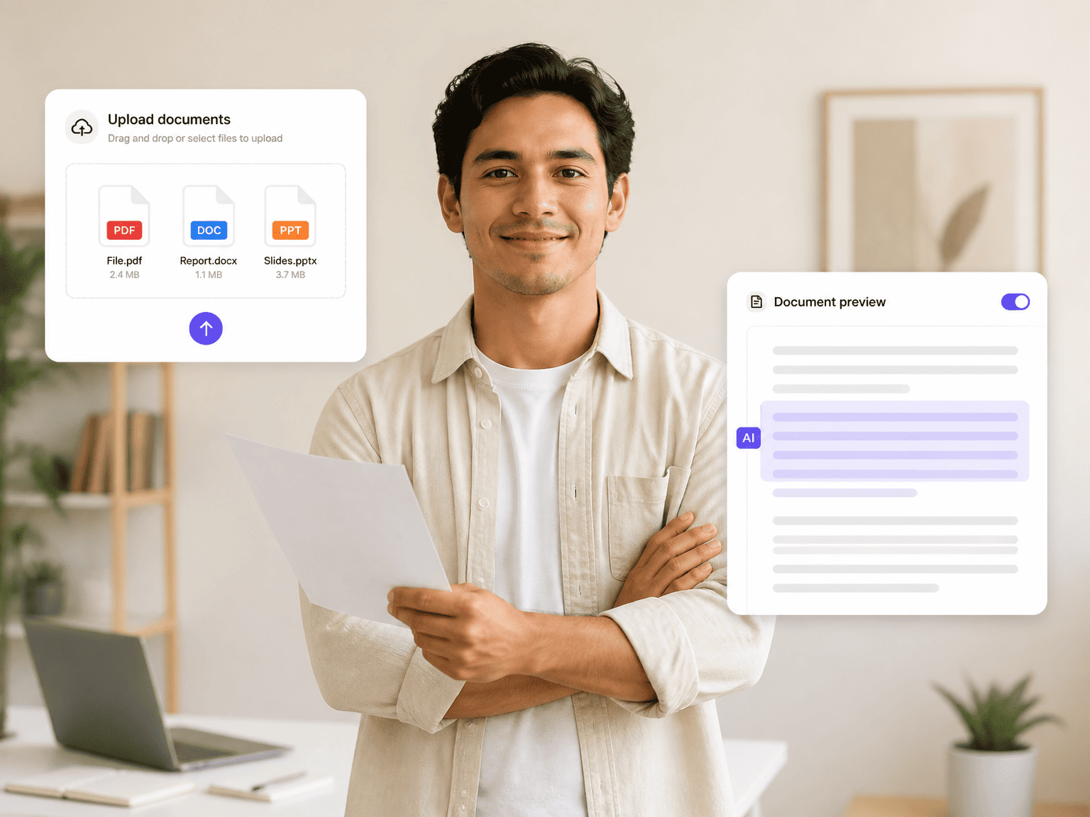 MyDetector AI Detector with upload file