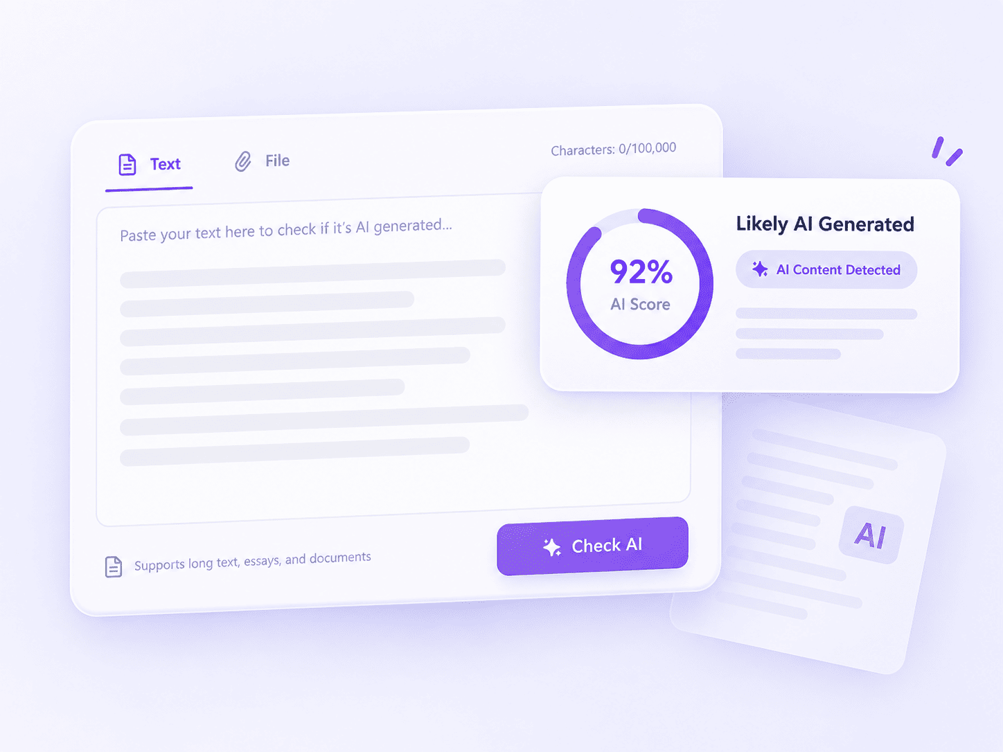 Quick AI Content Detection