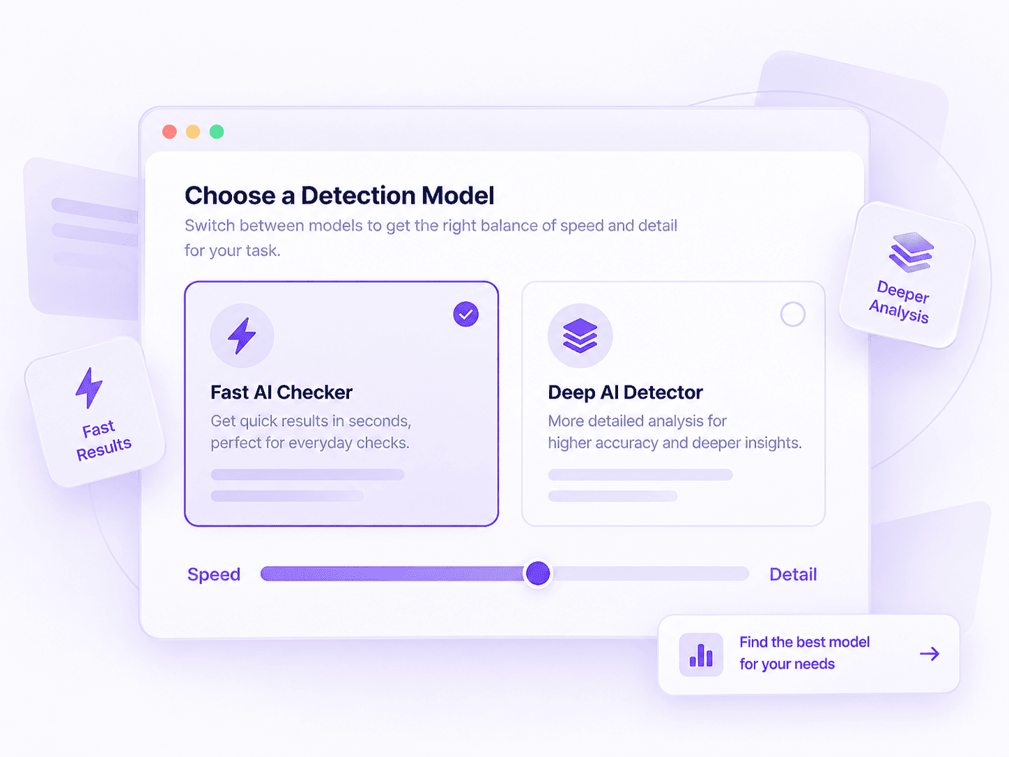 Model Selection: Tailored Precision